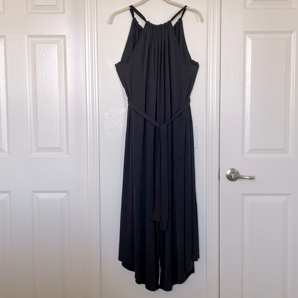 HD in Paris by Anthropologie Gray or Charcoal Gray Halter Jumpsuit Small NWT